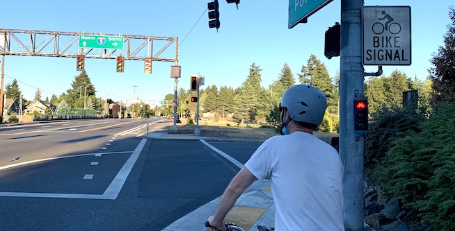 NCHRP 15-73 Design Options to Reduce Turning Motor Vehicle – Bicycle Conflicts at Controlled IntersectionsPhoto