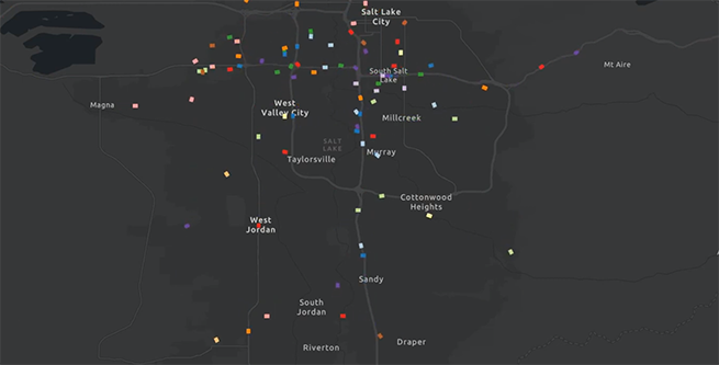 Visual Exploration of Utah Trajectory Data and their Applications in TransportationPhoto